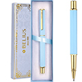 Esferográfica Belius Macaron Bliss Azul Celeste e Dourado Esferográfica Belius Macaron Bliss Azul Celeste e Dourado