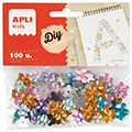 Pedras Acrílicas em Forma de Flores Apli 100 Pcs Pedras Acrílicas em Forma de Flores Apli 100 Pcs
