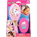 FunLockets - Escova de Cabelo, Espelho e Aplicador de Brilhos FunLockets - Escova de Cabelo, Espelho e Aplicador de Brilhos