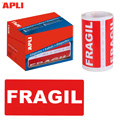 Etiquetas Adesivas em Rolo Apli "Fragil" Etiquetas Adesivas em Rolo Apli "Fragil"